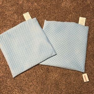 NWT Powder blue velvet pillow covers